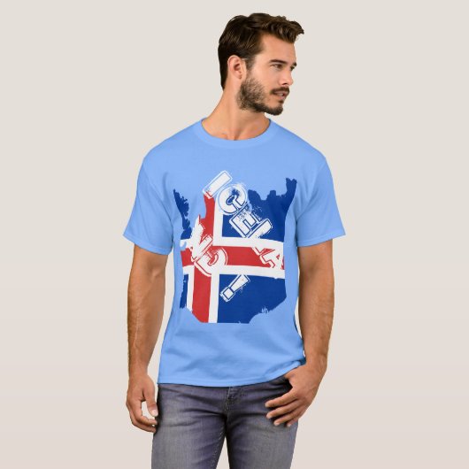 アイスランド Tシャツ (正面フル)