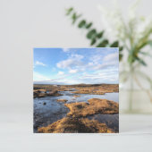 アイスランパーソナライズされたド風景グリーティングカード シーズンカード (スタンド正面)