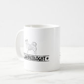 アイスランユーモアのあるド牧羊犬 コーヒーマグカップ (正面左)