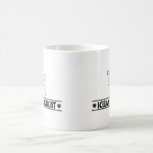 アイスランユーモアのあるド牧羊犬 コーヒーマグカップ (中央)