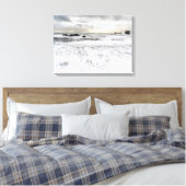 アイスラン淡い色のドの泡立つ海シースケープ キャンバスプリント (インサイチュ (寝室))