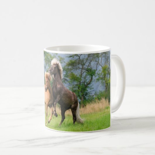 アイスラン遊ドの馬と飼育、写真_ コーヒーマグカップ (正面右)