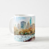 アイスリンクセントラルパークニューヨーク コーヒーマグカップ (正面左)