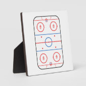 アイスリンク図ホッケーゲームデザイン フォトプラーク (正面)