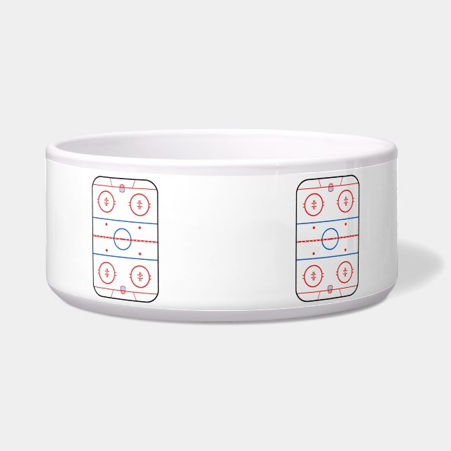 アイスリンク図ホッケーゲーム用デコ ボウル (正面)