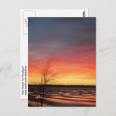 アイスレイクサンセットポストカード ポストカード (正面/裏面)