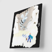 アイスワスマウンテン スクエア壁時計 (傾斜)