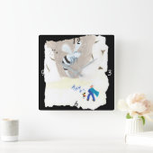 アイスワスマウンテン スクエア壁時計 (ホーム)