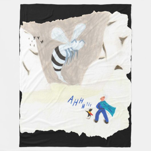 アイスワスマウンテン フリースブランケット (正面)