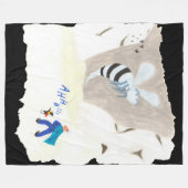 アイスワスマウンテン フリースブランケット (正面(横))