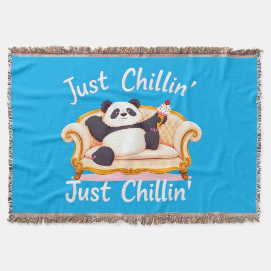 アイス保クリームで落ち着いてチリン スローブランケット (正面)