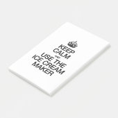 アイス保クリームメーカーを使用して落ち着く ポストイット (アングル)