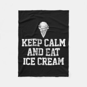 アイス保クリームCalmやる気を起こさせるヴィンテージ フリースブランケット