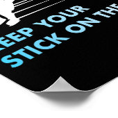 アイス保グラフィックのアイスホッケーのスティック ポスター (角)