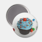アイス入りのカップケーキ マグネット (正面/裏面)