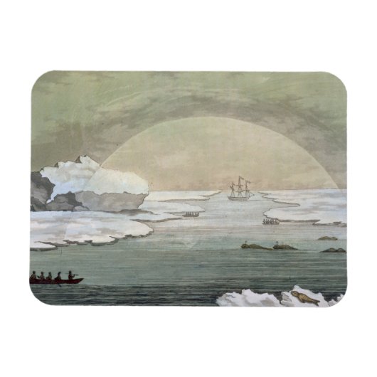 アイス入りの英国の帆船がsによって解放される マグネット (横)