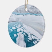アイス凍っていランド氷河 セラミックオーナメント (左)