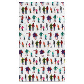 アイス図解入りの、写真付きのスケータースウィンターホリデークリスマス スモールペーパーバッグ (裏面)