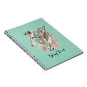 アイス姿スケーター螺旋巻きノート ノートブック (右側)