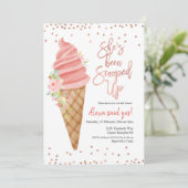 アイス彼女はスコップされたブライダルシャワー 招待状 (スタンド正面)