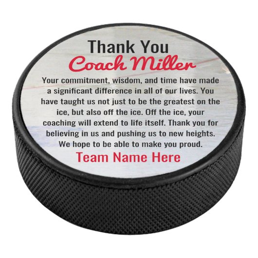 アイス感動的ホッケーリンクのコーチに感謝 アイスホッケーパック (3/4)