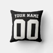 アイス日本のホッケーのロゴ名と番号 クッション (裏面)