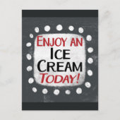 アイス楽しむクリーム今日はがき ポストカード (正面)