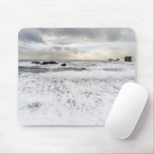 アイス淡い色のランドの泡の多い海海景 マウスパッド (マウス)