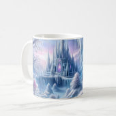 アイス王国の白いファンタジー コーヒーマグカップ (正面左)