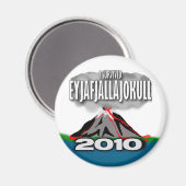 アイス生き延びアアイスランド火山 マグネット (正面/裏面)