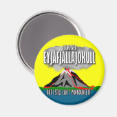 アイス生き延びアアイスランド火山 マグネット (正面/裏面)