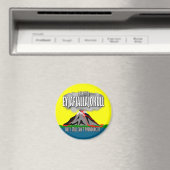 アイス生き延びアアイスランド火山 マグネット (インサイチュ (食洗機))