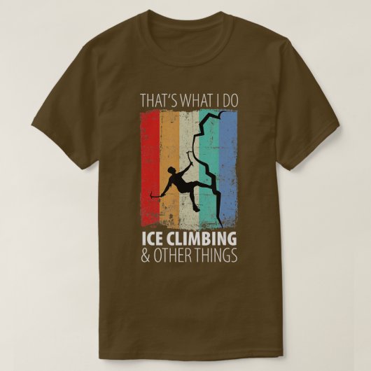 アイス登山アイスアクス登山 Tシャツ (デザイン正面)