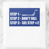 アイス登山-秋しない 長方形シール (バッグ)