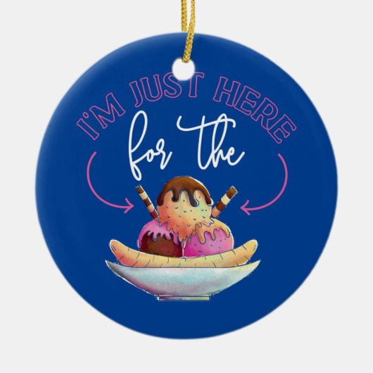 アイス私はちょうどThe セラミックオーナメント (正面)