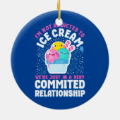 アイス私はアイスに溺れていない私たちは セラミックオーナメント (裏面)