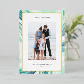 アイス縁どアゲート |ハヌカー写真金ゴールド 箔シーズンカード (立ち正面)