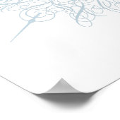 アイス華美ブエレガントルースノーフレーククリスマス ポスター (角)