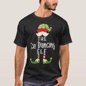 アイス踊り小妖精や小人グループクリスマスパジャマパーティー Tシャツ (正面)