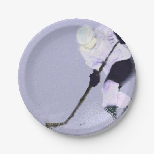 アイス遊ホッケーアート ペーパープレート (正面)