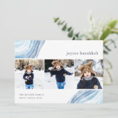 アイス酸 | Hanukkahフォトコラージュカード シーズンカード (スタンド正面)