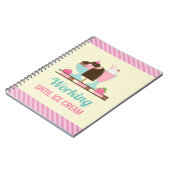 アイス間抜けクリームまでパンプー – Yummy Treats ノートブック (左側)