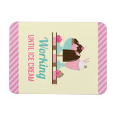 アイス間抜けクリームまでパンプー – Yummy Treats マグネット (横)