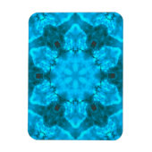 アイス霜の降りたブルースノーフレーク万華鏡のように千変万化するパターンパターン マグネット (縦)