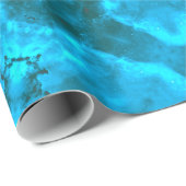 アイス霜の降りたブルースノーフレーク万華鏡のように千変万化するパターンパターン ラッピングペーパー (ロールコーナー)