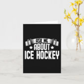 アイス頼ホッケーについておもしろい – アイスホッケープレーヤー カード (黄色い花)