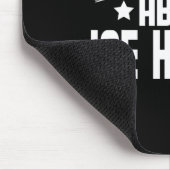 アイス頼ホッケーについておもしろい – アイスホッケープレーヤー マウスパッド (コーナー)