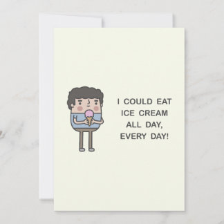アイス食べクリームは一日中やれるよ！ 招待状