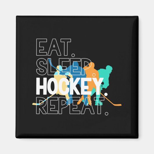 アイス食べホッケーのリピーター マグネット (正面)