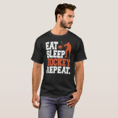 アイス食べホッケーのリピーター Tシャツ (正面フル)